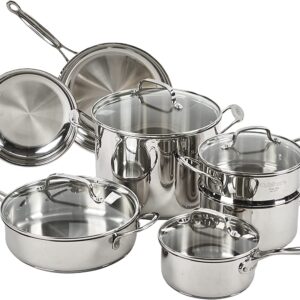 Cuisinart 77-11G Stainless Steel 11-Piece Set Chef’s-Classic-Stainless-Cookware-Collection