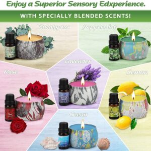 KISS OF DEATH DIY Candle Making Kit, Beeswax Scented Candles Making Supplies Christmas Gifts Set for Women, Arts and Crafts for Adults with Fragrance Oil, Cotton Wicks, Pot, Dyes, Candle Jar and More