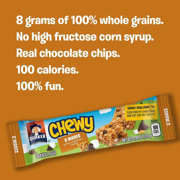 Quaker Chewy Granola Bars, Chewy & Dipps Variety Pack, 58 Count - Image 4