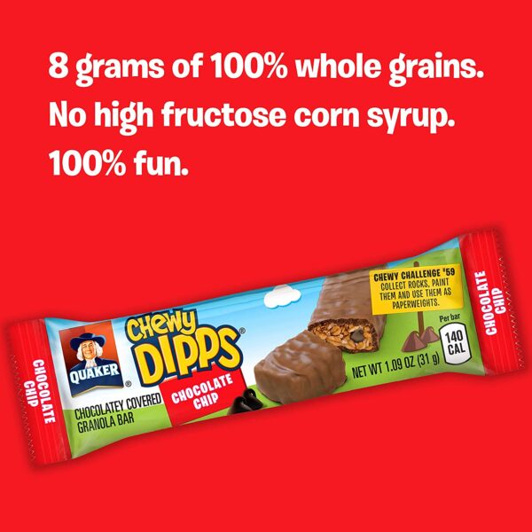 Quaker Chewy Granola Bars, Chewy & Dipps Variety Pack, 58 Count - Image 5